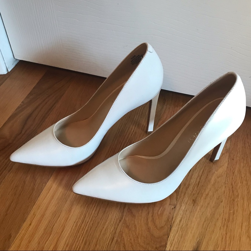 White high heels